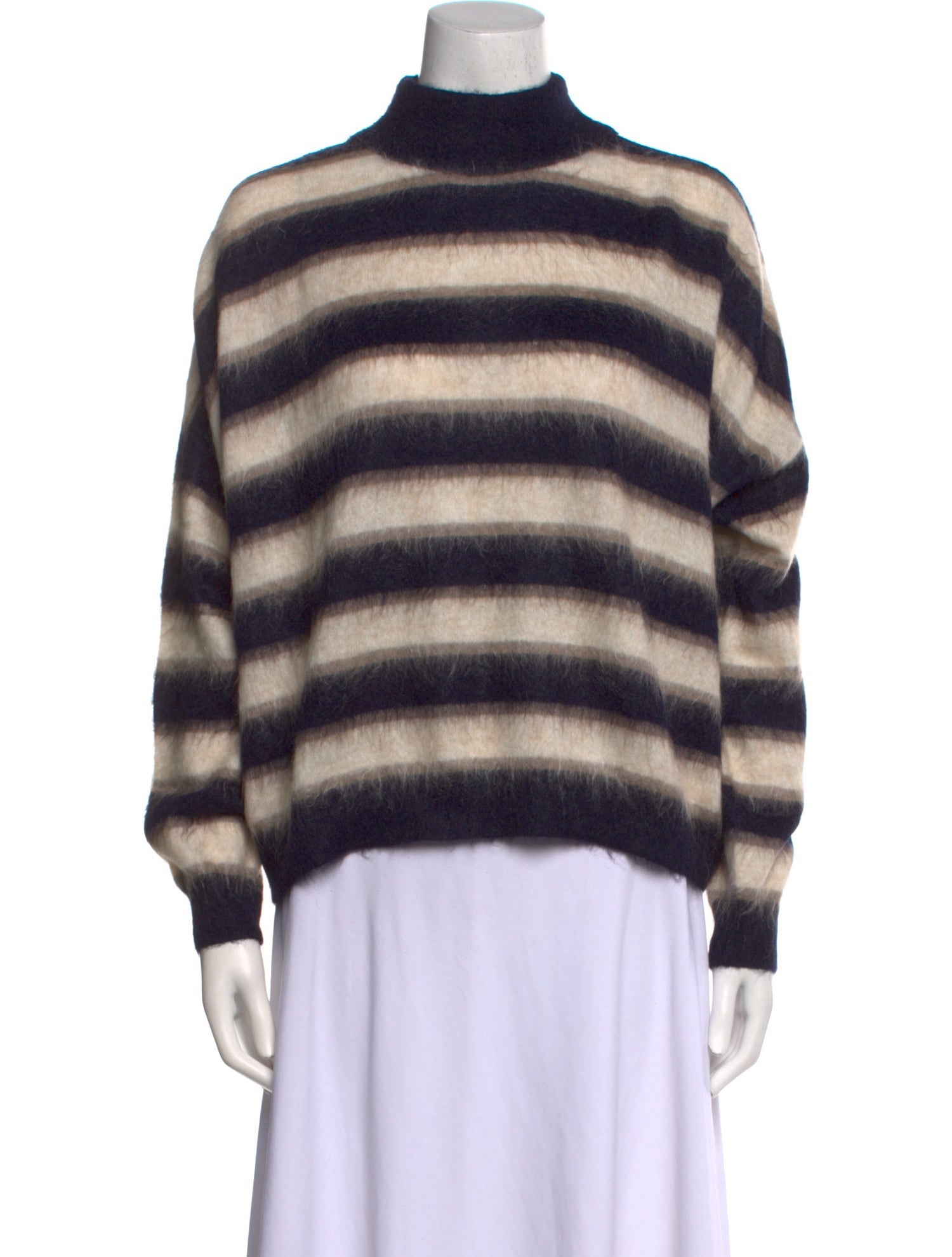 Brunello Cucinelli Striped Turtleneck Sweater w/ Tags