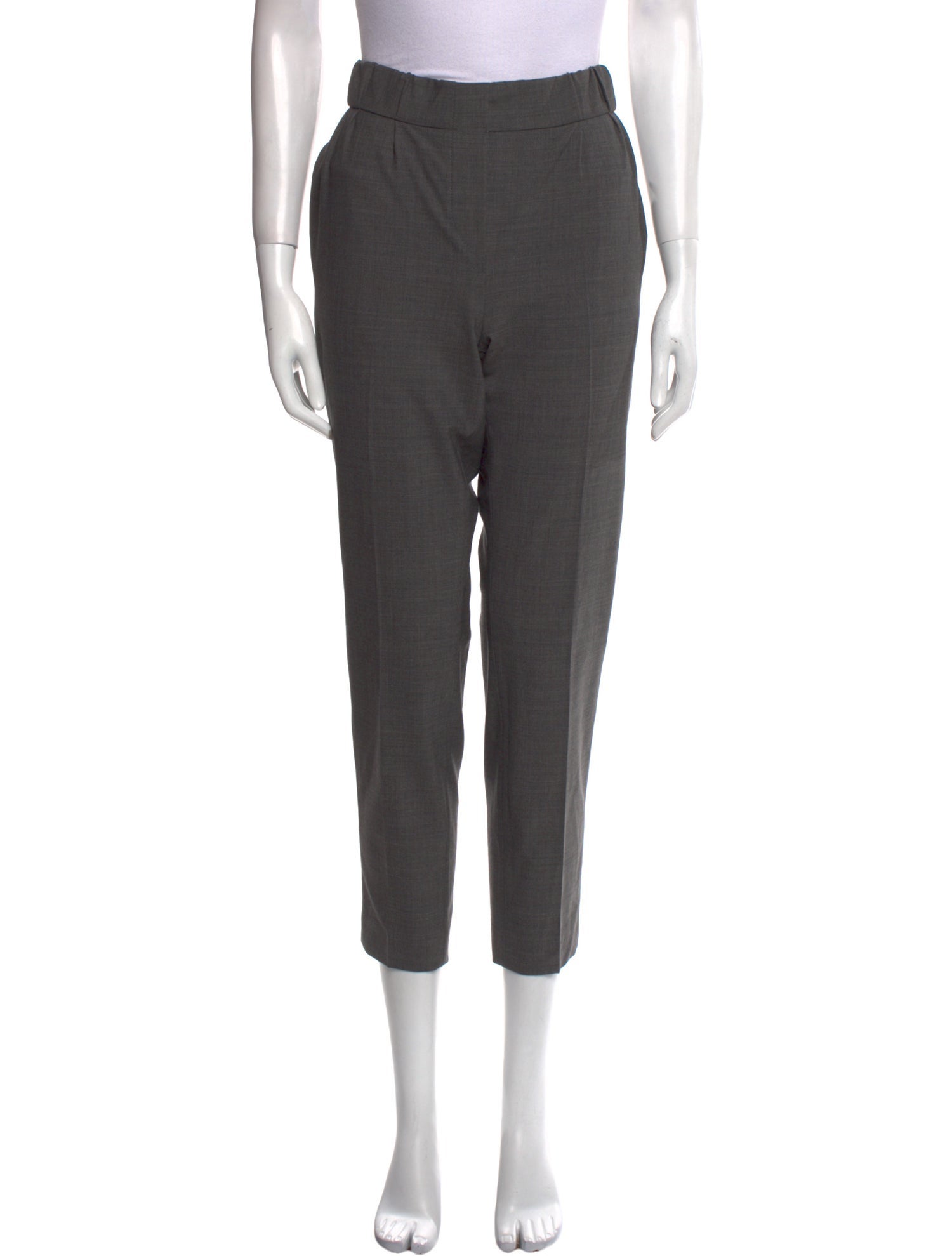 Brunello Cucinelli Virgin Wool Straight Leg Pants