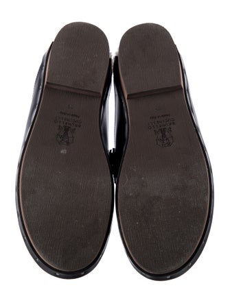 Brunello Cucinelli Monili Leather Slides