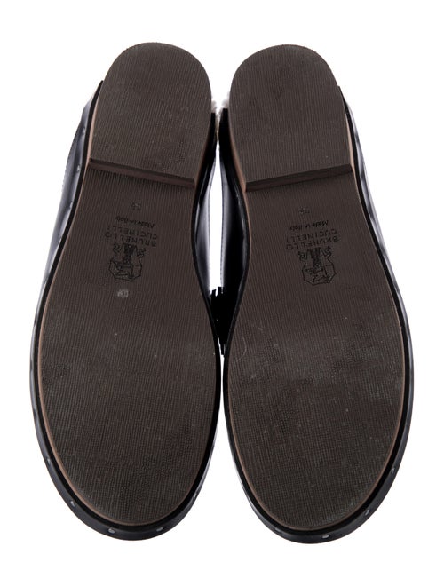 Brunello Cucinelli Monili Leather Slides
