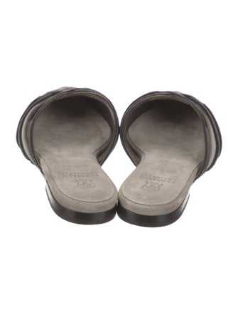 Brunello Cucinelli Suede Printed Mules