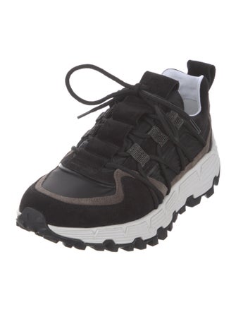 Brunello Cucinelli Printed Beaded Accents Sneakers