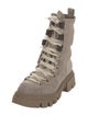Brunello Cucinelli Suede Printed Combat Boots