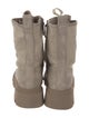 Brunello Cucinelli Suede Printed Combat Boots