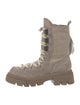 Brunello Cucinelli Suede Beaded Accents Combat Boots