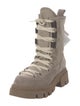 Brunello Cucinelli Suede Beaded Accents Combat Boots