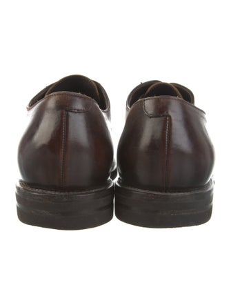 Brunello Cucinelli Leather Glitter Accents Oxfords