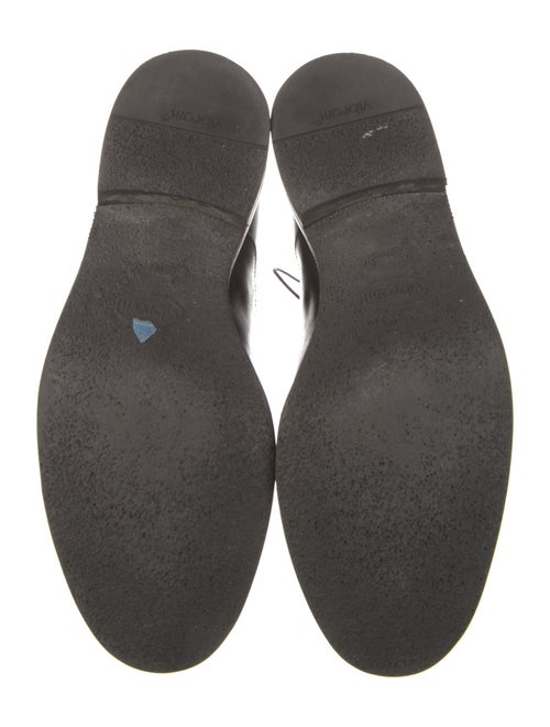 Brunello Cucinelli Leather Glitter Accents Oxfords