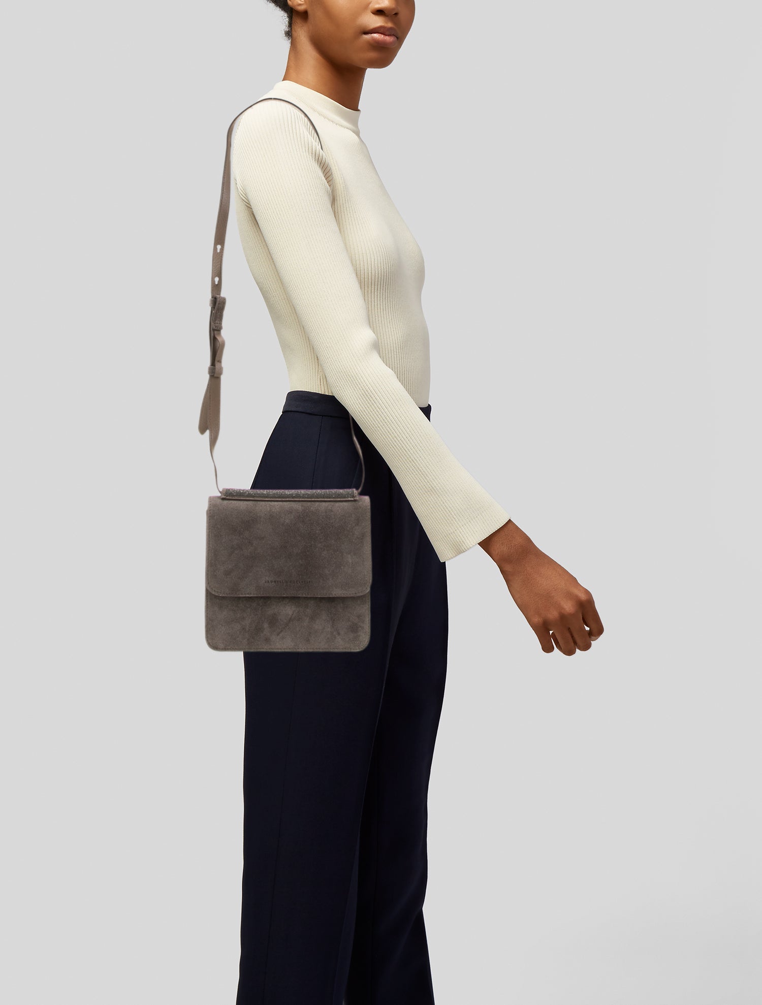Brunello Cucinelli Suede Messenger Bag