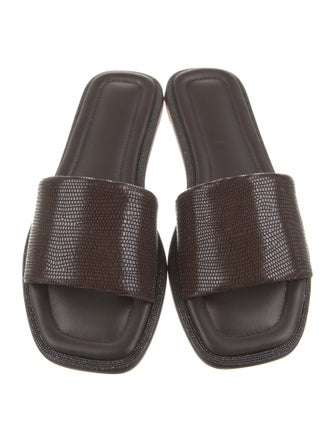 Brunello Cucinelli Leather Slides