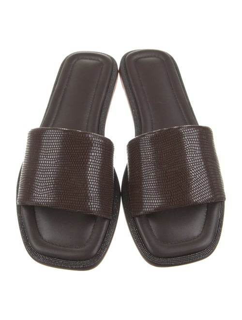 Brunello Cucinelli Leather Slides