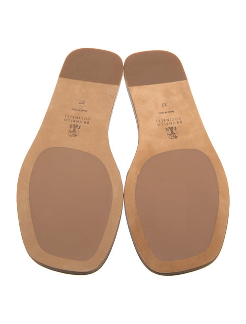 Brunello Cucinelli Leather Slides
