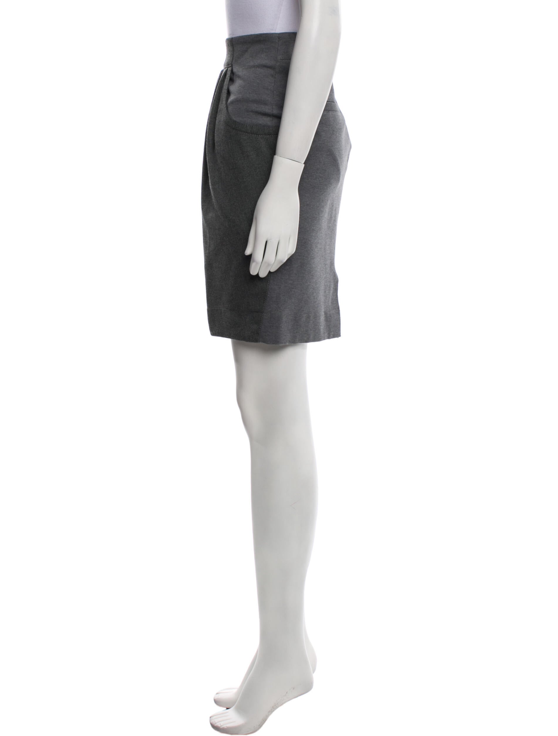 Brunello Cucinelli Virgin Wool Knee-Length Skirt