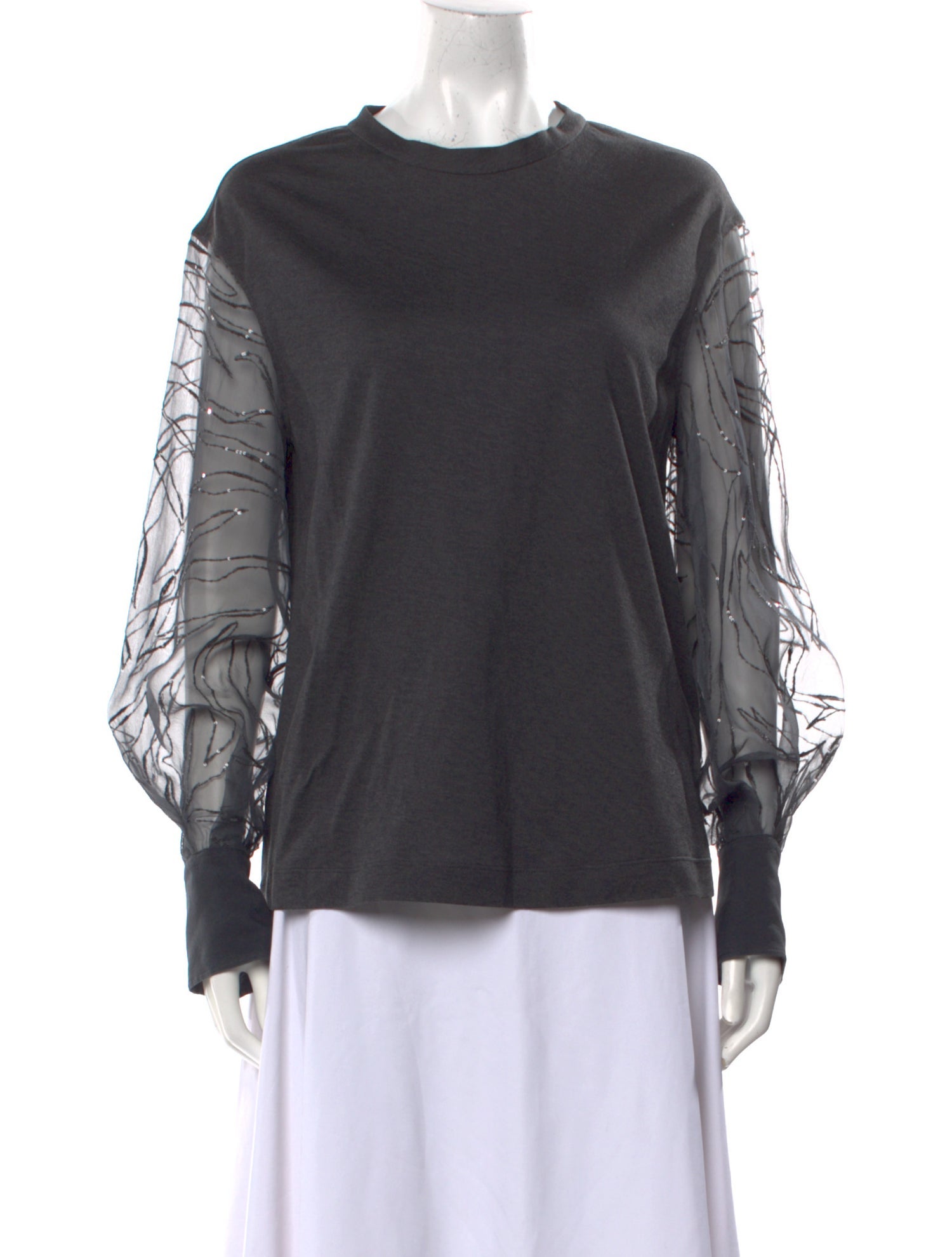 Brunello Cucinelli Crew Neck Long Sleeve Sweatshirt w/ Tags