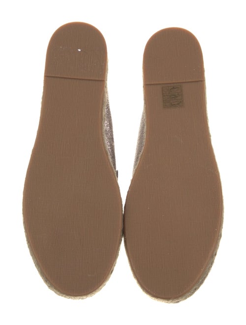 Brunello Cucinelli Leather Beaded Accents Espadrilles