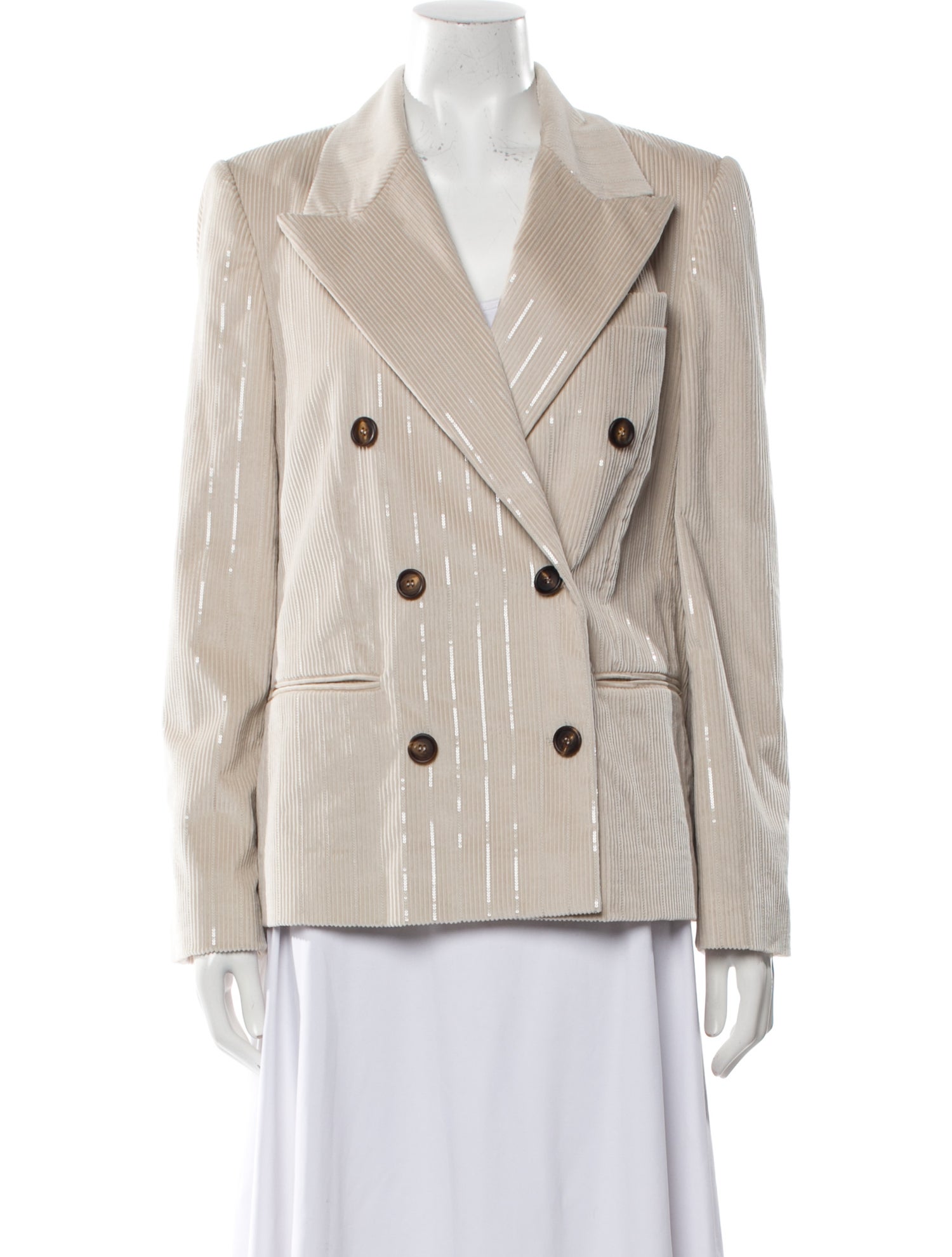 Brunello Cucinelli Striped Blazer w/ Tags