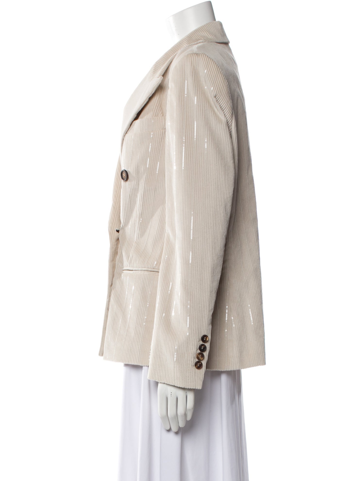 Brunello Cucinelli Striped Blazer w/ Tags