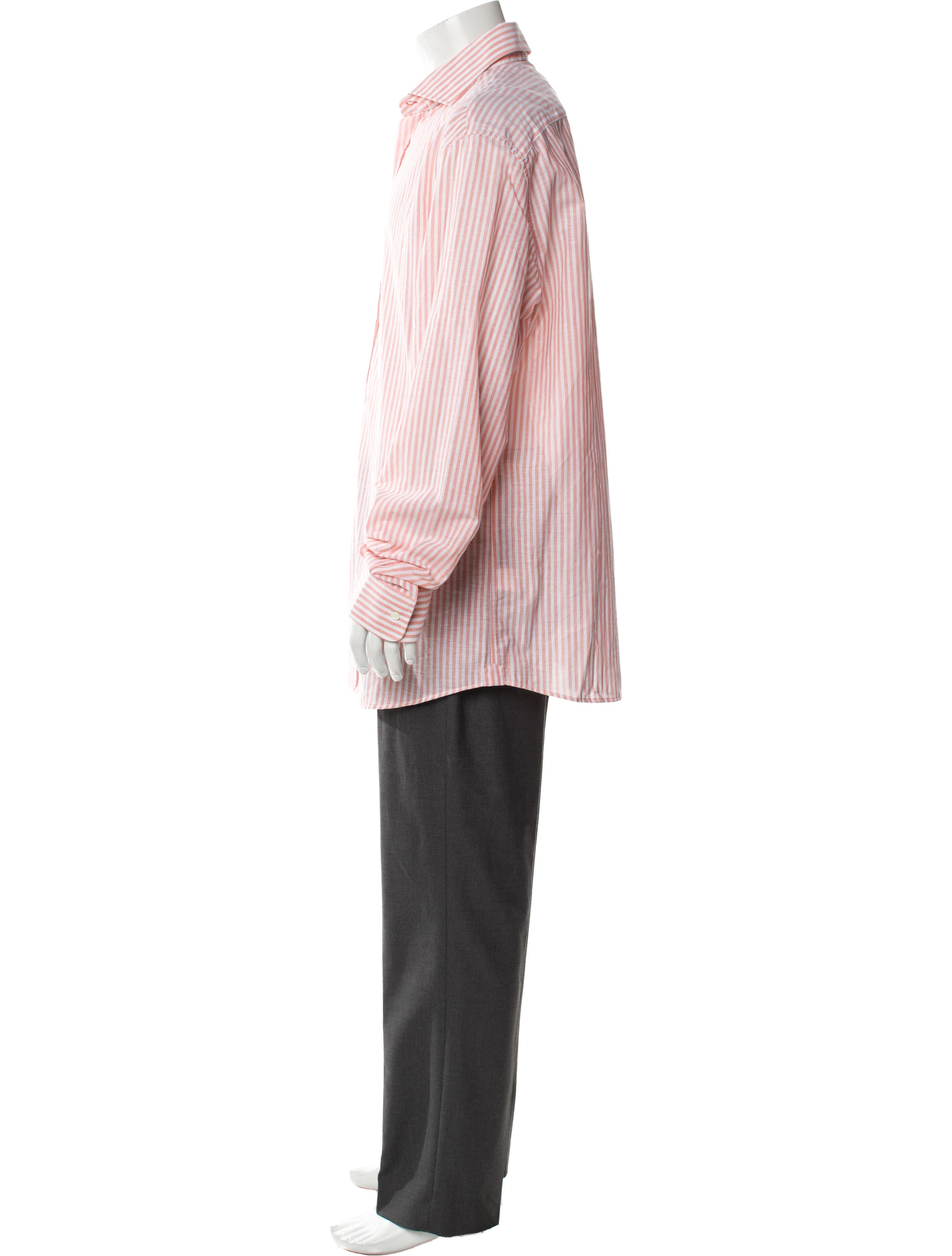 Brunello Cucinelli Striped Long Sleeve Dress Shirt w/ Tags