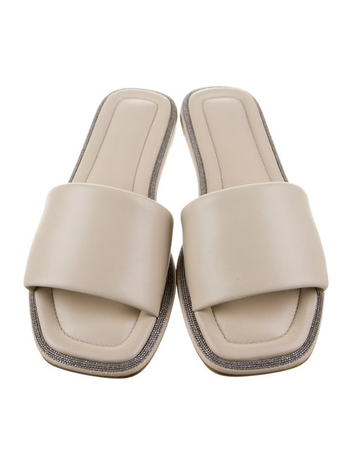 Brunello Cucinelli Leather Slides