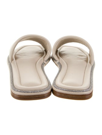 Brunello Cucinelli Leather Slides