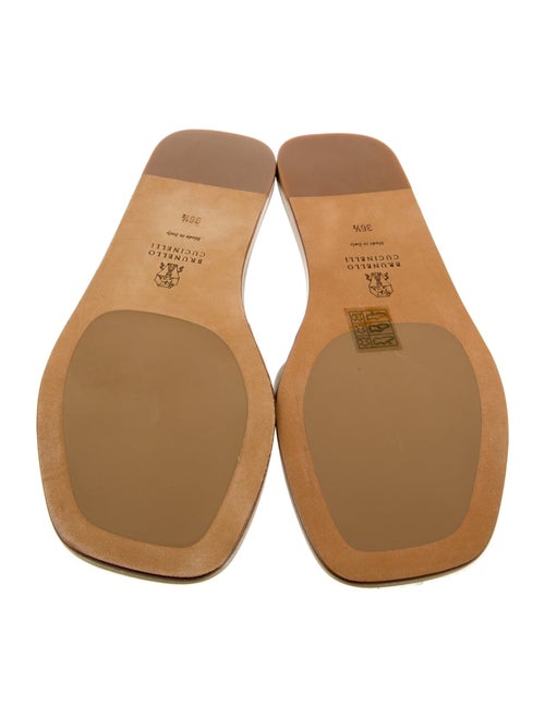 Brunello Cucinelli Leather Slides