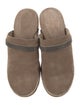 Brunello Cucinelli Suede Beaded Accents Mules