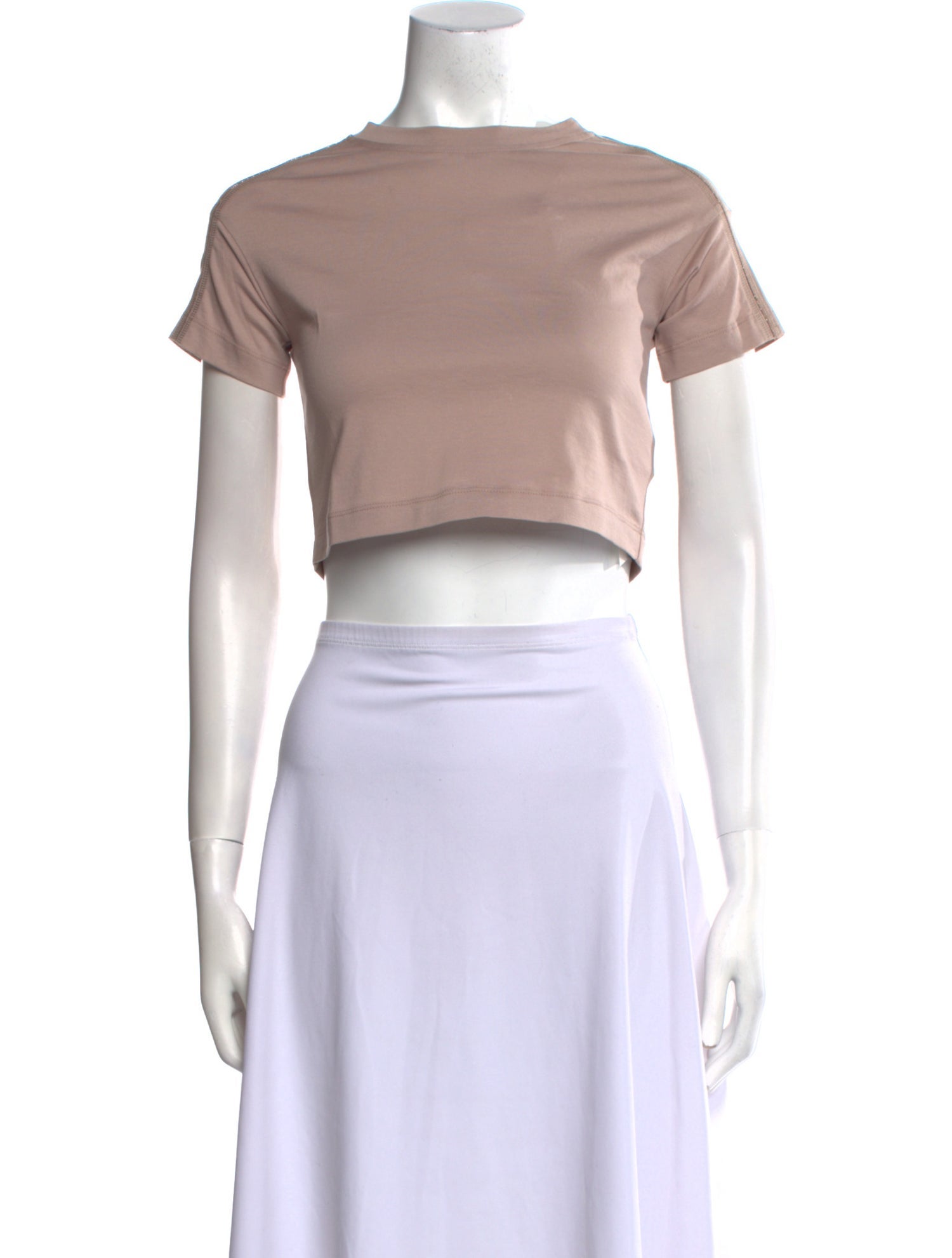 Brunello Cucinelli Bateau Neckline Short Sleeve Crop Top w/ Tags