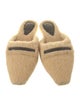 Brunello Cucinelli Faux Fur Beaded Accents Mules