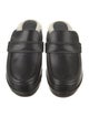 Brunello Cucinelli Leather Faux Fur Trim Mules