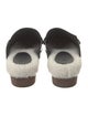 Brunello Cucinelli Leather Faux Fur Trim Mules