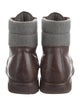 Brunello Cucinelli Leather Hiking Boots