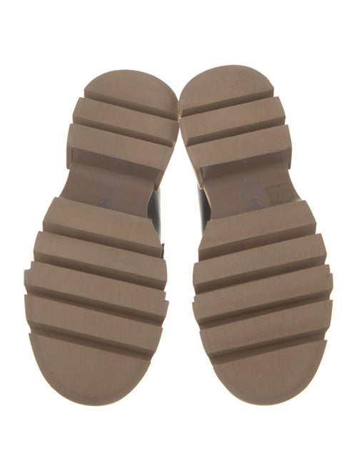 Brunello Cucinelli Leather Fur Trim Mules