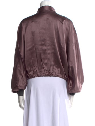 Brunello Cucinelli Silk Long Sleeve Button-Up Top