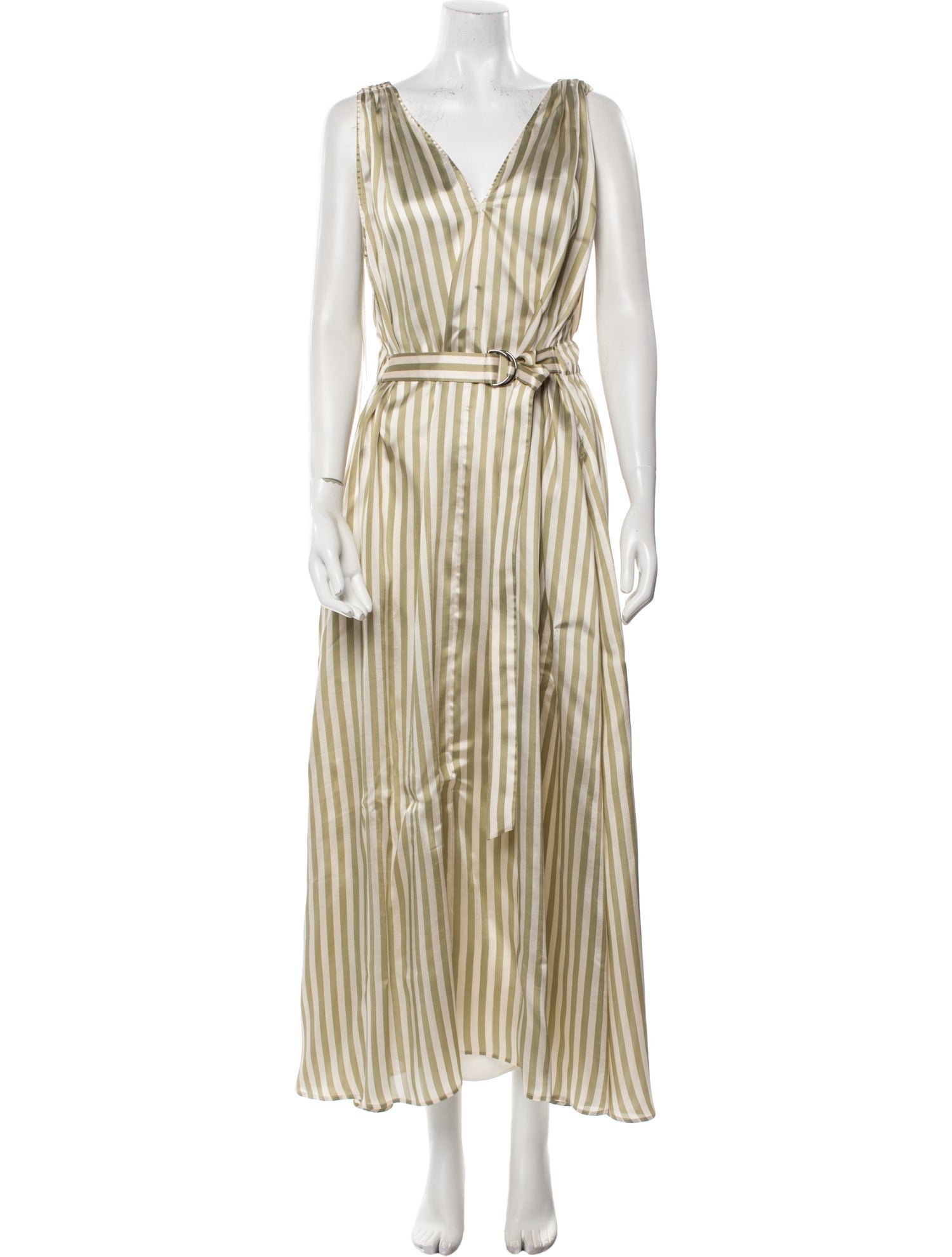 Brunello Cucinelli Striped Long Dress