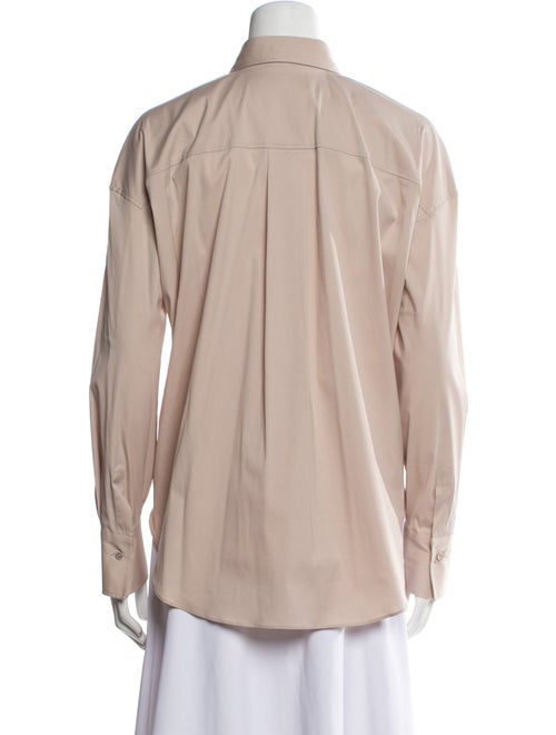 Brunello Cucinelli Long Sleeve Button-Up Top