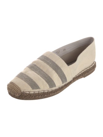 Brunello Cucinelli Monili Canvas Espadrilles