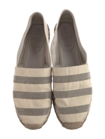 Brunello Cucinelli Monili Canvas Espadrilles