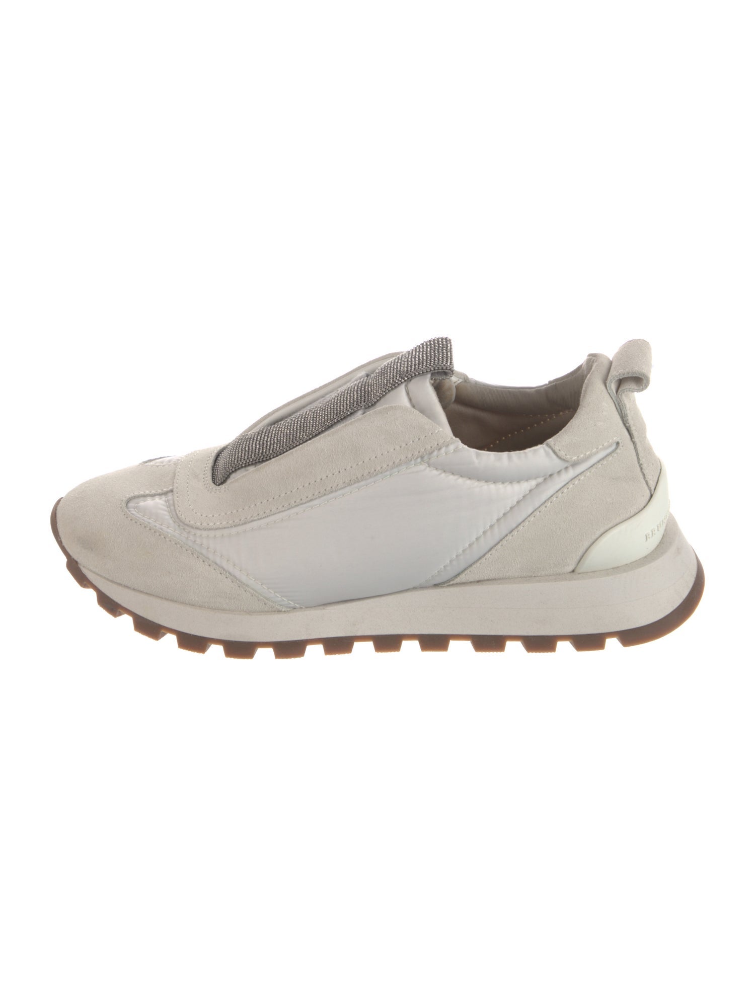 Brunello Cucinelli Monili Suede Athletic Sneakers