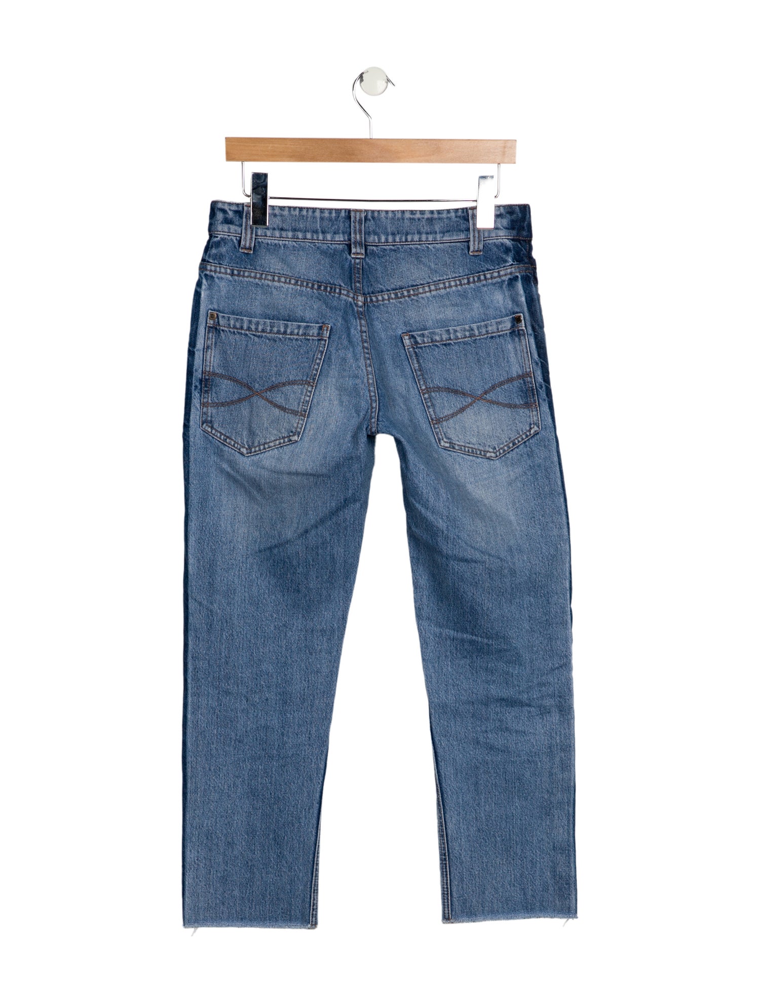 Brunello Cucinelli Mid-Rise Straight Leg Jeans