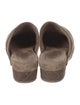 Brunello Cucinelli Monili Suede Slides