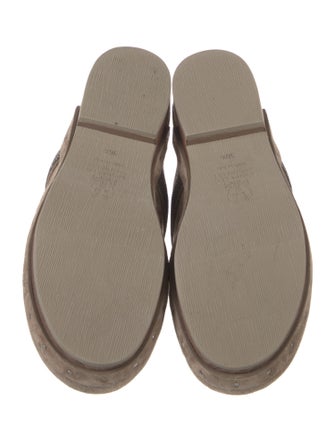 Brunello Cucinelli Monili Suede Slides