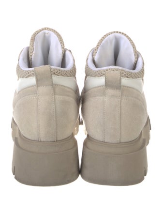 Brunello Cucinelli Monili Suede Combat Boots