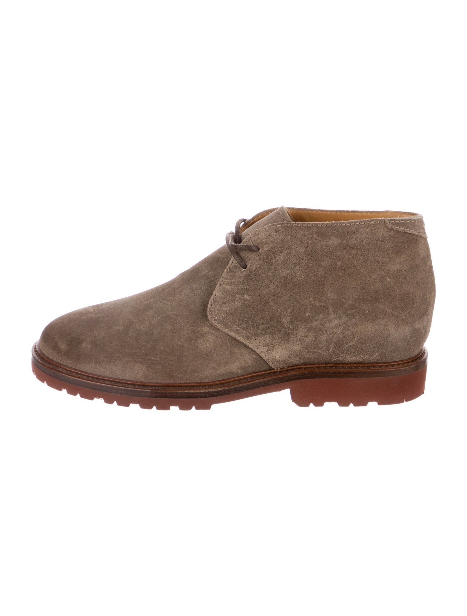 Brunello Cucinelli Suede Lace-Up Boots