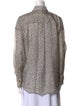 Brunello Cucinelli Silk Printed Button-Up Top