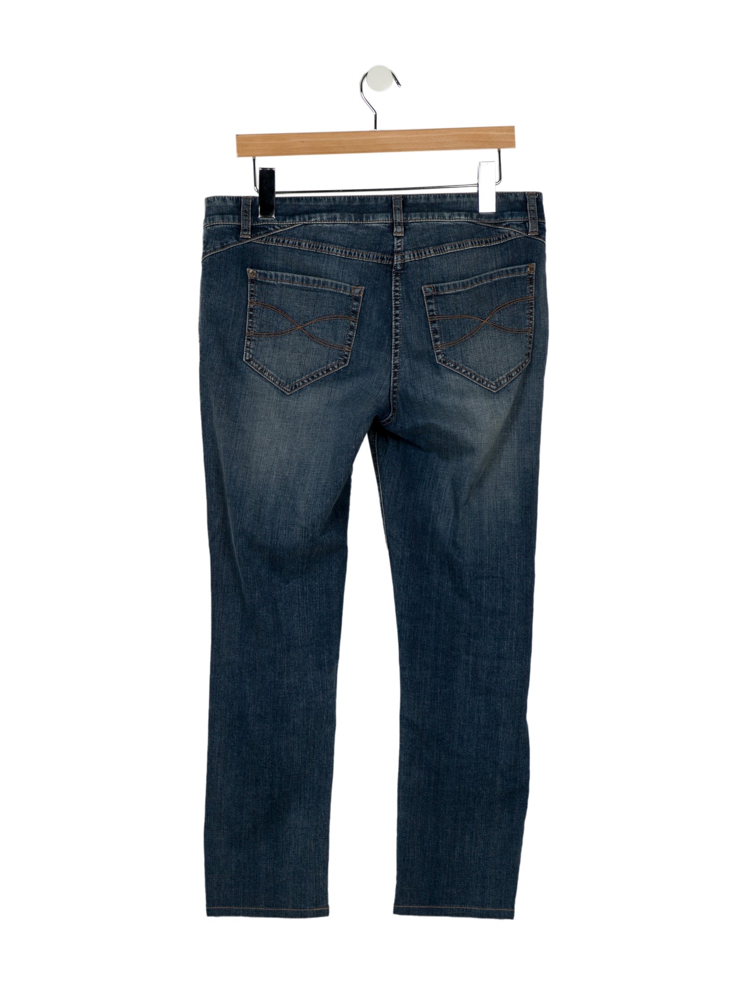 Brunello Cucinelli Mid-Rise Straight Leg Jeans