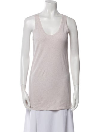 Brunello Cucinelli Scoop Neck Sleeveless Top