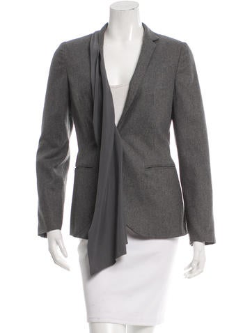 Brunello Cucinelli Wool Ruffle-Trim Blazer w/ Tags