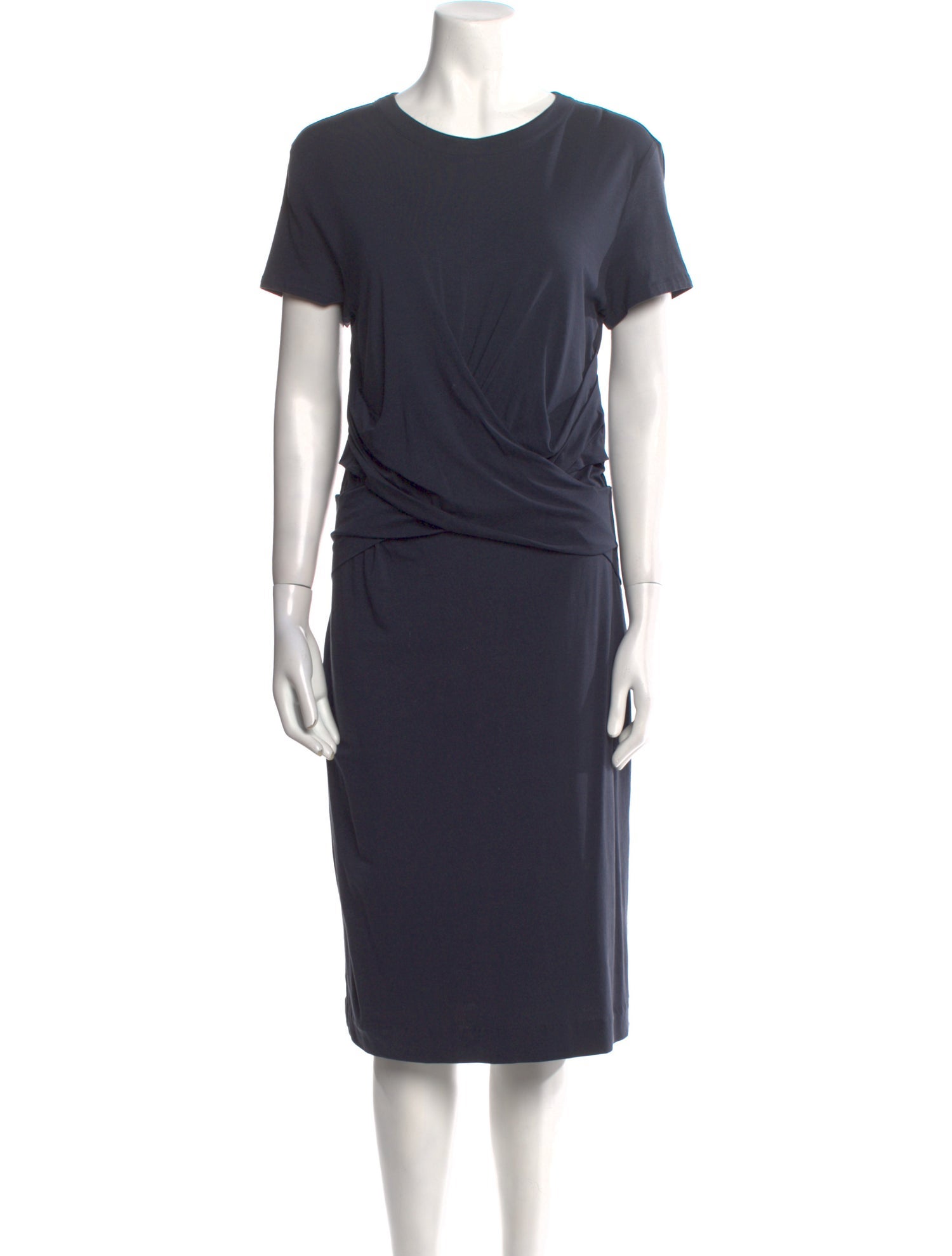 Brunello Cucinelli Crew Neck Midi Length Dress