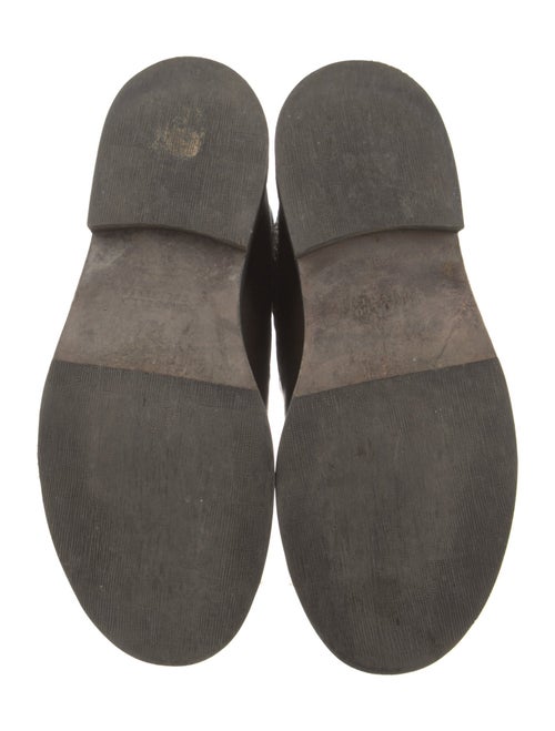 Brunello Cucinelli Leather Printed Combat Boots