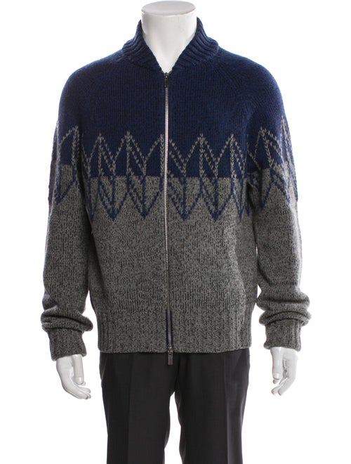 Hermès Virgin Wool Graphic Print Bomber Jacket